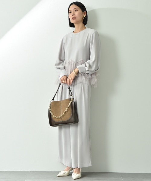 INTERPLANET（インタープラネット）の「チェーン付スエード２ＷＡＹＢＡＧ（ショルダーバッグ・レディース・ブラック/チョコ・フリー）」の16枚目の写真