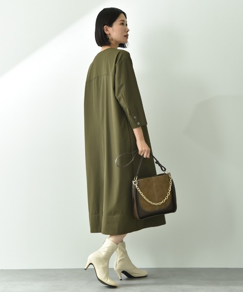 INTERPLANET（インタープラネット）の「チェーン付スエード２ＷＡＹＢＡＧ（ショルダーバッグ・レディース・ブラック/チョコ・フリー）」の10枚目の写真