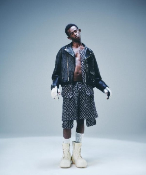 SEVESKIG(セヴシグ)の「SEVESKIG/セブシグ/Argyle Cotton Mesh Cardigan(カーディガン/ボレロ・メンズ・サックスブルー/ブラック・SMALL/MEDIUM/LARGE/X-LARGE)」の15枚目の写真