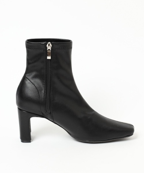 Andemiu（アンデミュウ）の「ストレッチヒールブーツ140222（ブーツ・レディース・ブラック/ブラウン/アイボリー・MEDIUM/LARGE）」の5枚目の写真