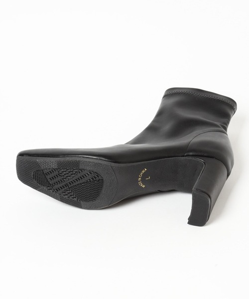 Andemiu（アンデミュウ）の「ストレッチヒールブーツ140222（ブーツ・レディース・ブラック/ブラウン/アイボリー・MEDIUM/LARGE）」の7枚目の写真