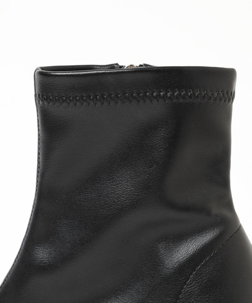 Andemiu（アンデミュウ）の「ストレッチヒールブーツ140222（ブーツ・レディース・ブラック/ブラウン/アイボリー・MEDIUM/LARGE）」の12枚目の写真