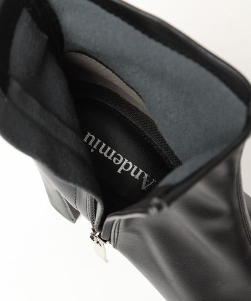 Andemiu（アンデミュウ）の「ストレッチヒールブーツ140222（ブーツ・レディース・ブラック/ブラウン/アイボリー・MEDIUM/LARGE）」の15枚目の写真