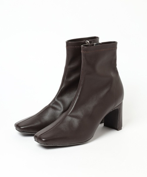 Andemiu（アンデミュウ）の「ストレッチヒールブーツ140222（ブーツ・レディース・ブラック/ブラウン/アイボリー・MEDIUM/LARGE）」の21枚目の写真