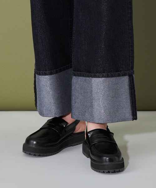 CITEN（シテン）の「＜CITEN＞ ボリュームソール バックルベルト ローファー（ローファー・レディース・ブラック/シルバー・S/M/L）」の11枚目の写真