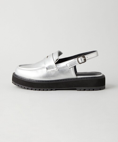 CITEN（シテン）の「＜CITEN＞ ボリュームソール バックルベルト ローファー（ローファー・レディース・ブラック/シルバー・S/M/L）」の3枚目の写真