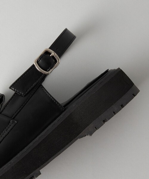 CITEN（シテン）の「＜CITEN＞ ボリュームソール バックルベルト ローファー（ローファー・レディース・ブラック/シルバー・S/M/L）」の7枚目の写真