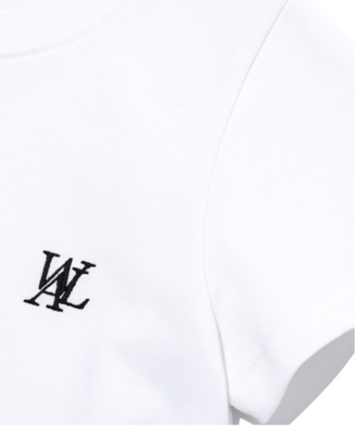 WOOALONG Signature soft slim line t-shirt / ウアロン