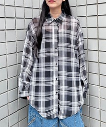 Figments | チェックシアーシャツ(シャツ/ブラウス)