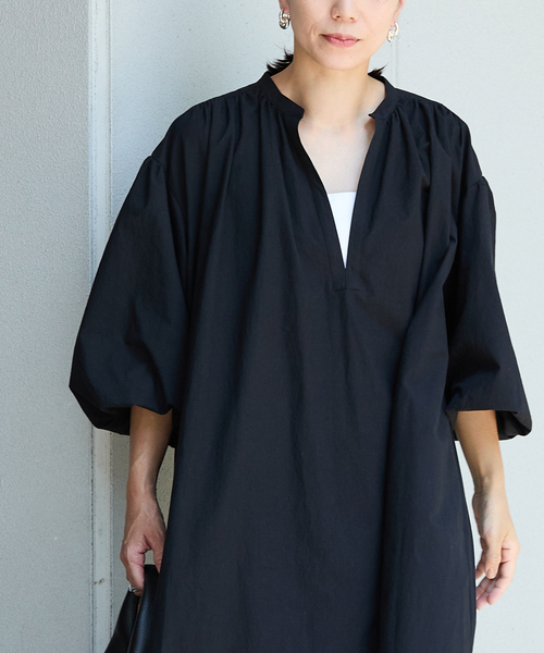 フォルムニット バレルラインワンピース（ニットワンピース）｜VERMEIL