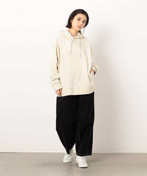 Purple&Yellow（パープルアンドイエロー）の「パネルチェックプルオーバーパーカ（パーカー・メンズ・アイボリー/ブラック・SMALL/MEDIUM/LARGE）」の7枚目の写真