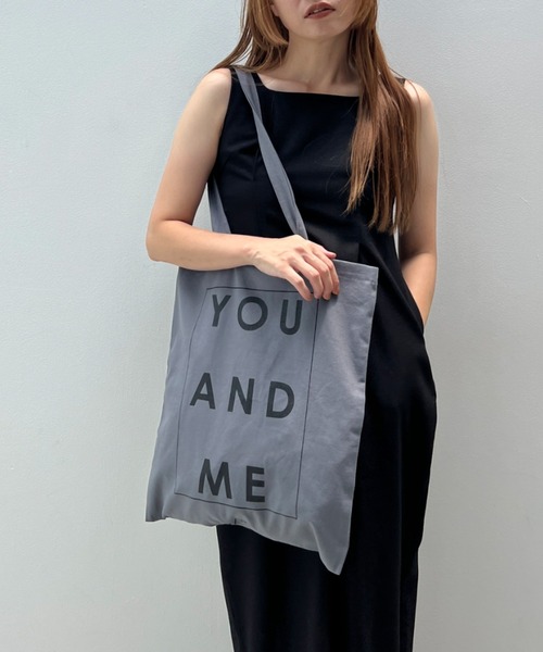 y/m（イム）の「YOU AND MEトートBAG（トートバッグ・レディース・ブラック/オフホワイト/グレー・FREE）」の4枚目の写真