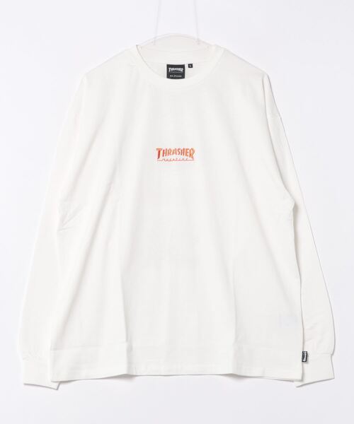 THRASHER（スラッシャー）の「【THRASHER/スラッシャー】ヘビーウェイト　バックプリント 袖プリント ロンT（Tシャツ/カットソー・メンズ・ホワイト系その他/グリーン系その他2/ブラック系その他/ホワイト系その他2/ブラック系その他2/グレー系その他・LARGE/MEDIUM）」の2枚目の写真