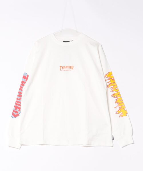 THRASHER（スラッシャー）の「【THRASHER/スラッシャー】ヘビーウェイト　バックプリント 袖プリント ロンT（Tシャツ/カットソー・メンズ・ホワイト系その他/グリーン系その他2/ブラック系その他/ホワイト系その他2/ブラック系その他2/グレー系その他・LARGE/MEDIUM）」の3枚目の写真