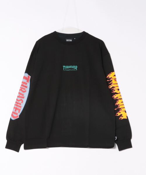 THRASHER（スラッシャー）の「【THRASHER/スラッシャー】ヘビーウェイト　バックプリント 袖プリント ロンT（Tシャツ/カットソー・メンズ・ホワイト系その他/グリーン系その他2/ブラック系その他/ホワイト系その他2/ブラック系その他2/グレー系その他・LARGE/MEDIUM）」の4枚目の写真