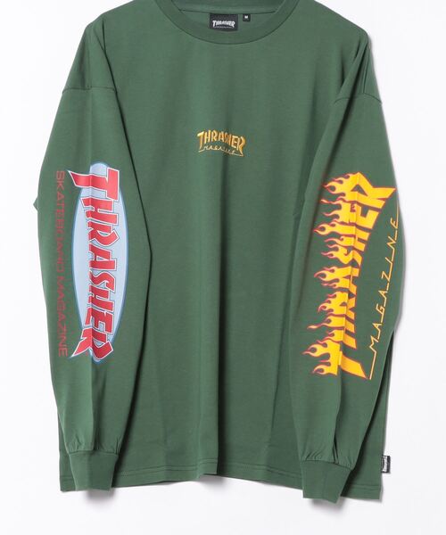 THRASHER（スラッシャー）の「【THRASHER/スラッシャー】ヘビーウェイト　バックプリント 袖プリント ロンT（Tシャツ/カットソー・メンズ・ホワイト系その他/グリーン系その他2/ブラック系その他/ホワイト系その他2/ブラック系その他2/グレー系その他・LARGE/MEDIUM）」の7枚目の写真