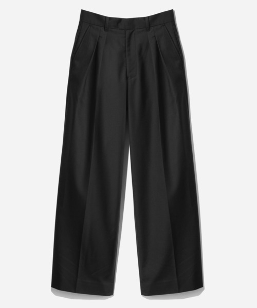 HARE（ハレ）の「【SET UP対応】2タックワイドトラウザー(HARE)（スラックス・メンズ・ブラック系その他/ブラック/ブラック系その他2/レッド/パープル・SMALL/MEDIUM）」の2枚目の写真