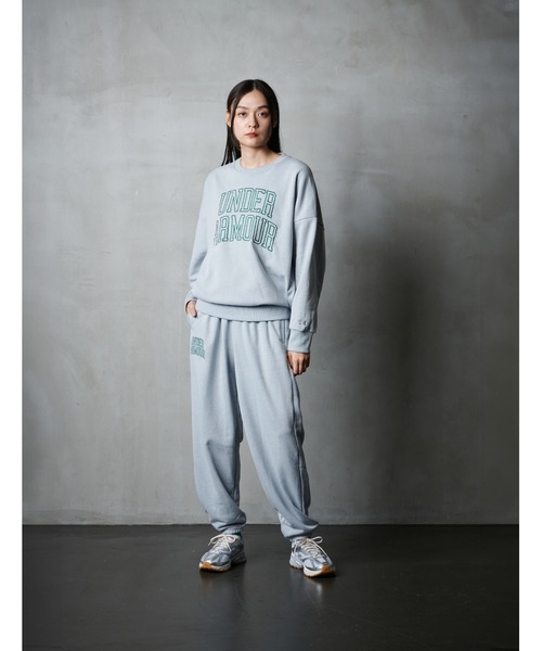 UNDER ARMOUR(アンダーアーマー)の「UAアイコン ヘビーウェイト テリー オーバーサイズ クルー(ライフスタイル/メンズ)(スウェット・メンズ・グレー・M/S/XL/3XL/L/2XL)」の7枚目の写真