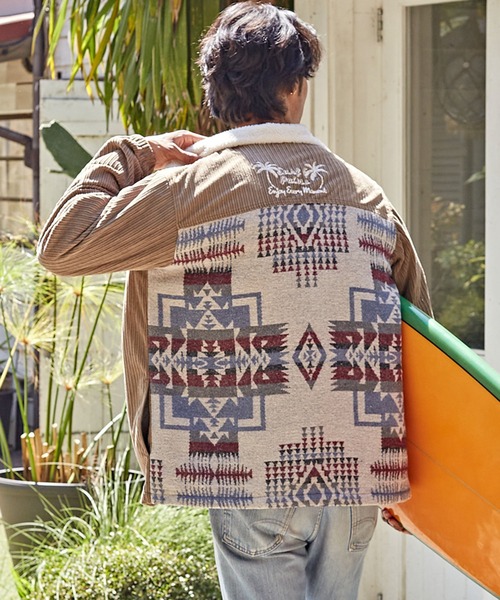 Kahiko（カヒコ）の「【Kahiko】SURF＆Palms カリッサMEN'Sジャケット（その他アウター・メンズ・ブルー/カーキ/ベージュ/ホワイト/アイボリー/チャコール/ブラウン/グリーン・FREE）」の6枚目の写真