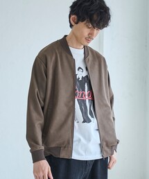 フェイクスエードブルゾン