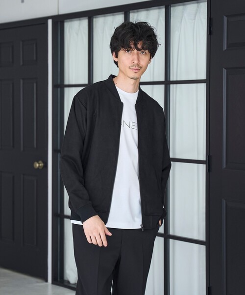 RONEL(ロネル)の「フェイクスエードブルゾン(ブルゾン・メンズ・ブラック/ダークブラウン・M/L)」の3枚目の写真