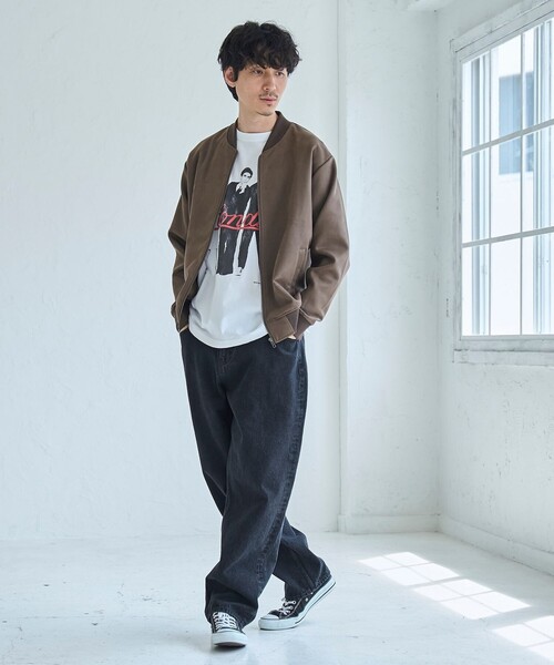 RONEL(ロネル)の「フェイクスエードブルゾン(ブルゾン・メンズ・ブラック/ダークブラウン・M/L)」の16枚目の写真