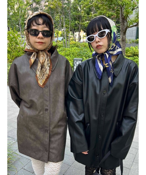 WC（ダブル シー）の「アソート柄スカーフ（バンダナ/スカーフ・レディース・ブラウン/ネイビー・FREE）」の9枚目の写真