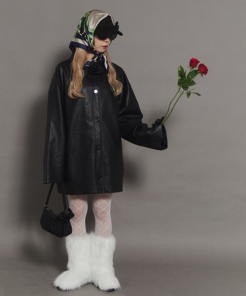 ohta scarf mono dress♡オータ スカーフ モノ ドレス マイクロドットスカーフ/韓国 シアー ドット スカーフ バンダナ