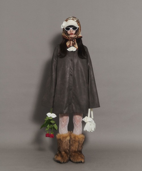 WC（ダブル シー）の「アソート柄スカーフ（バンダナ/スカーフ・レディース・ブラウン/ネイビー・FREE）」の15枚目の写真