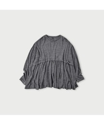 梳毛天竺のティアードチュニック