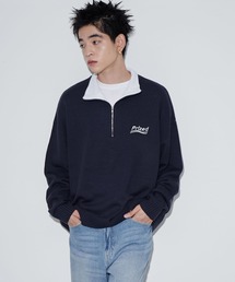 WEGO/ワンポイントハーフジッププルオーバー