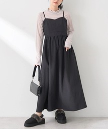 earth music&ecology | ビスチェ風キャミドレ(ワンピース)