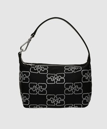 GANNI | Butterfly Small Pouch Satin Sparkle(ハンドバッグ)