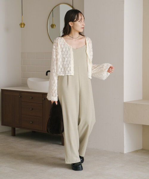 セール】【前後2WAY】フェザーチュールカーディガン