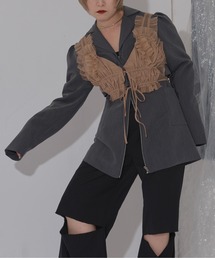 Ezick | Doll mood チュールフリルビスチェ(ベスト)