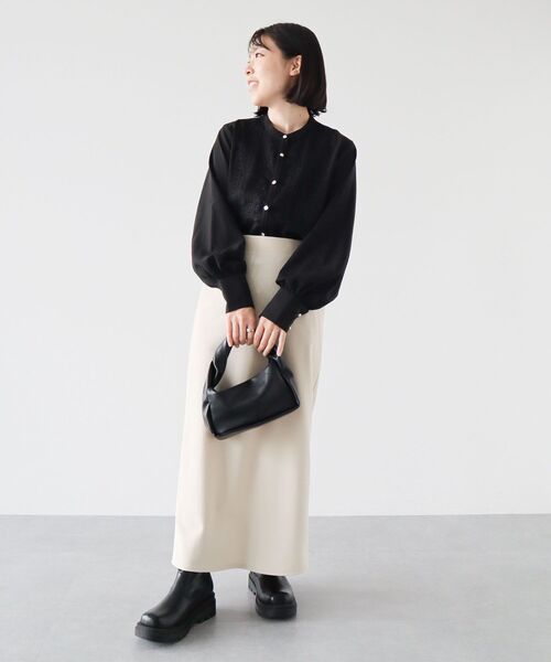 ELENCARE DUE（エレンカーレデュエ）の「・ELENCARE　DUE　フロントレースブラウス（シャツ/ブラウス・レディース・チャコールグレー/ブラック/オフホワイト・FREE）」の21枚目の写真