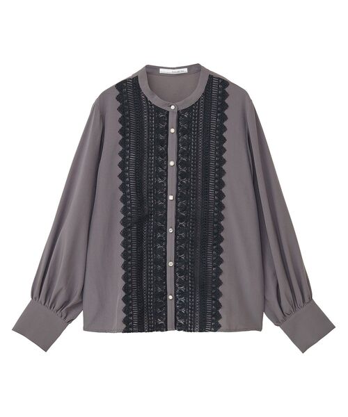 ELENCARE DUE（エレンカーレデュエ）の「・ELENCARE　DUE　フロントレースブラウス（シャツ/ブラウス・レディース・チャコールグレー/ブラック/オフホワイト・FREE）」の8枚目の写真