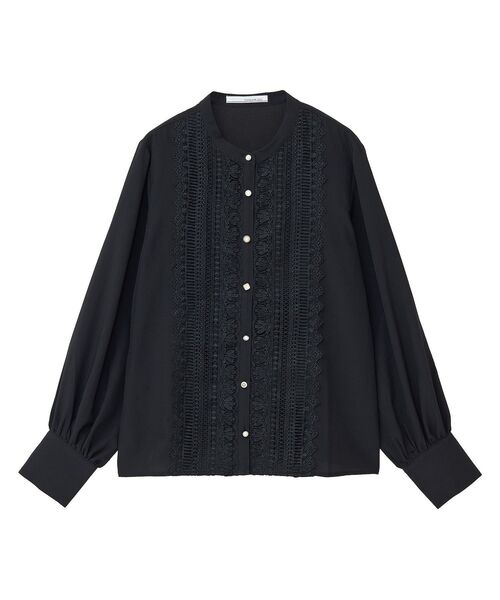 ELENCARE DUE（エレンカーレデュエ）の「・ELENCARE　DUE　フロントレースブラウス（シャツ/ブラウス・レディース・チャコールグレー/ブラック/オフホワイト・FREE）」の9枚目の写真