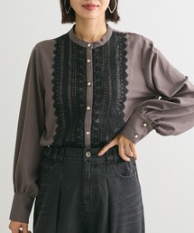 ELENCARE DUE | ・ELENCARE　DUE　フロントレースブラウス(シャツ/ブラウス)