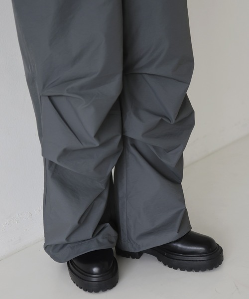 hellam（へラム）の「ナイロンサイドタックオールインワン（つなぎ/オールインワン・レディース・チャコール/アイボリー/ブラック・FREE）」の18枚目の写真