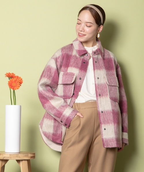 RESPEC（リスペック）の「シャギーブロックチェック CPOシャツ