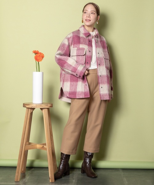 RESPEC（リスペック）の「シャギーブロックチェック CPOシャツ