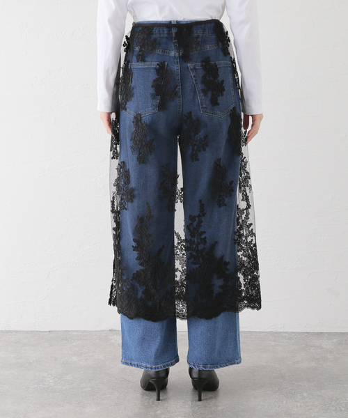 Spick & Span(スピックアンドスパン)の「スカラレース スカート(スカート・レディース・ホワイト/ブラック・FREE)」の9枚目の写真