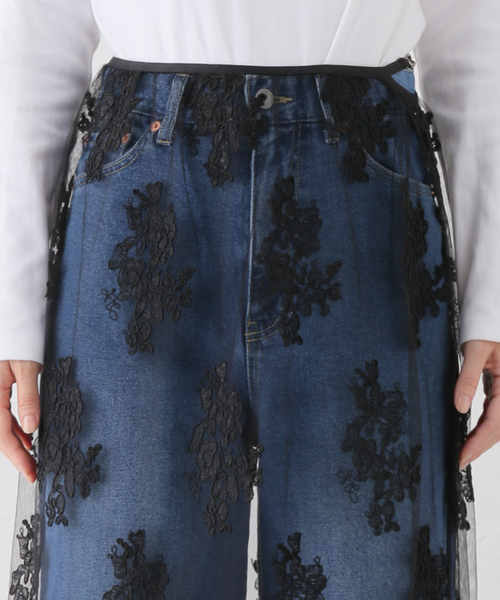 Spick & Span(スピックアンドスパン)の「スカラレース スカート(スカート・レディース・ホワイト/ブラック・FREE)」の10枚目の写真