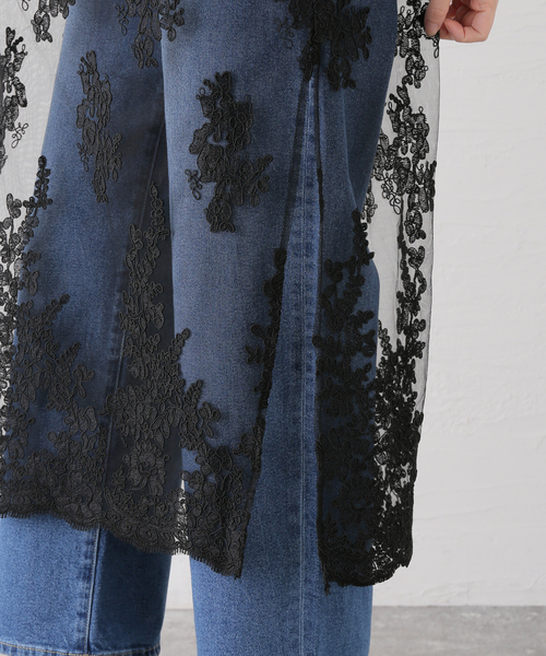 Spick & Span(スピックアンドスパン)の「スカラレース スカート(スカート・レディース・ホワイト/ブラック・FREE)」の14枚目の写真