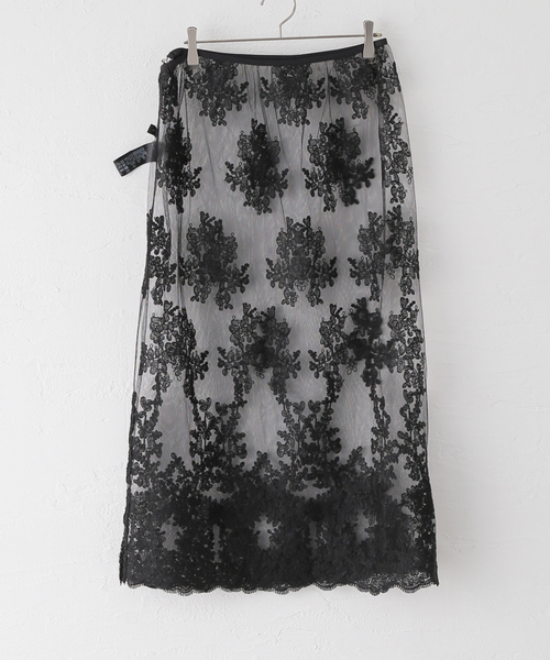 Spick & Span(スピックアンドスパン)の「スカラレース スカート(スカート・レディース・ホワイト/ブラック・FREE)」の15枚目の写真