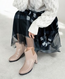 Sugar Sugar（シュガーシュガー）の「リブ ニット ヒール ショート ブーツ 5841　【SUGAR SUGARシュガーシュガー】（ブーツ）」