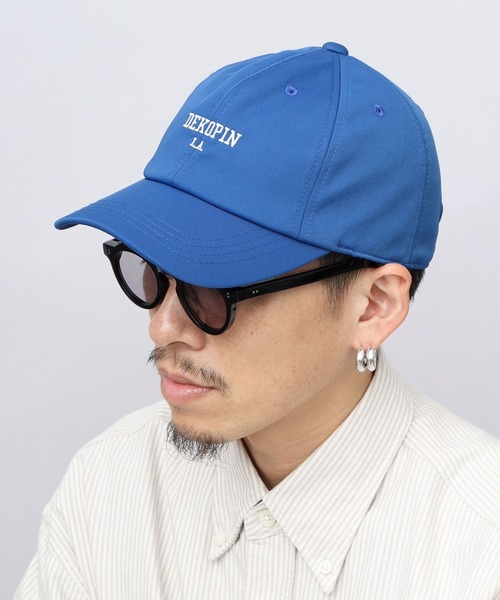 A.M.S.（エーエムエス）の「デコピン刺繍 ポリツイルキャップ 深め（キャップ・メンズ・ブルー/ブラック・FREE）」の4枚目の写真