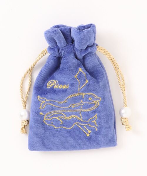 未使用 セントオブヴァロ ジャルダン 巾着 ポーチ MDS BtoB |#kleid ポーチ スタンドキャリーポーチ ブルーグレー