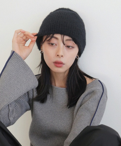 LIAN（リアン）の「フェザーヤーンニットビーニー（ニットキャップ